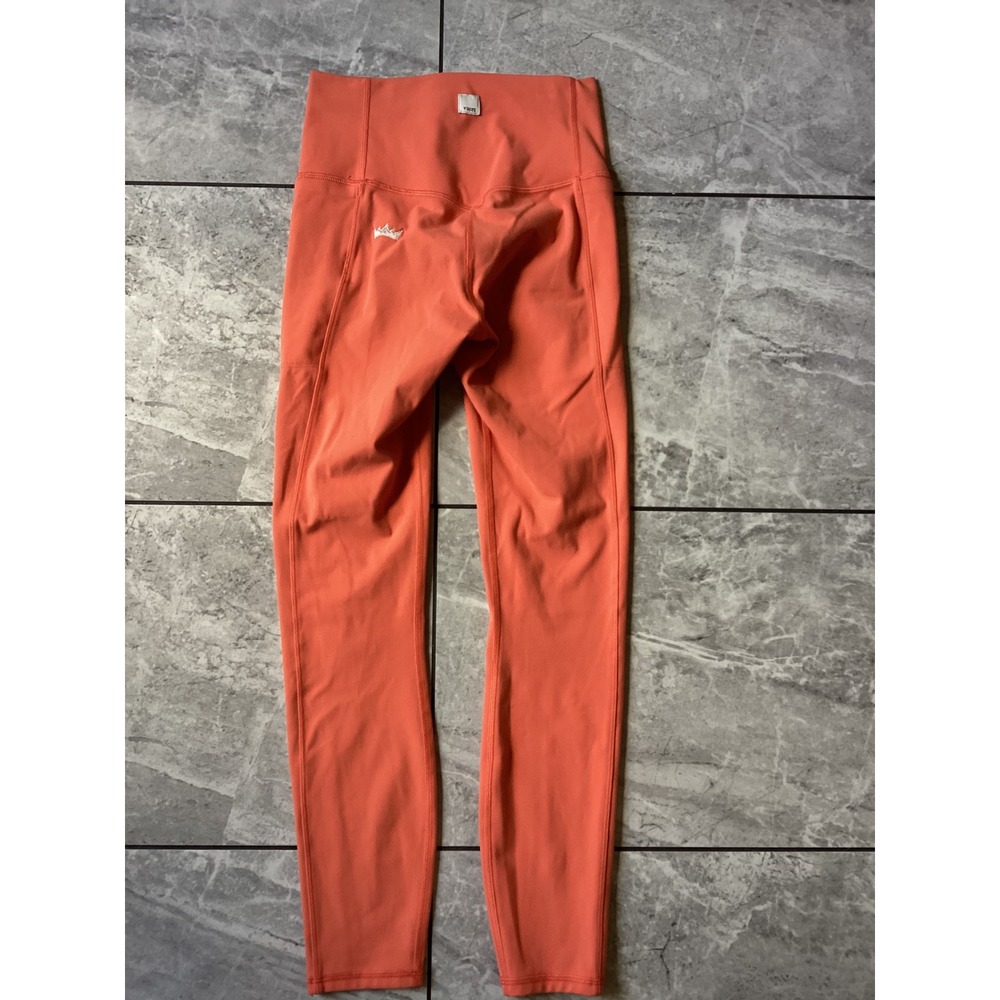 Vuori Womens High Rise Pocket Leggings Coral Orange Style VW446 Size XS